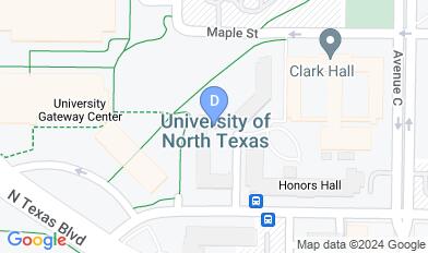 University of North Texas map