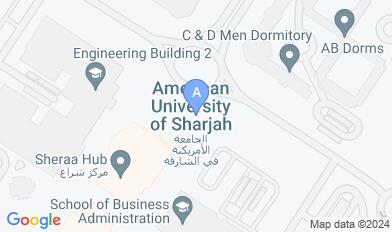 American University of Sharjah map