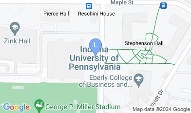 Indiana University of Pennsylvania Campus map